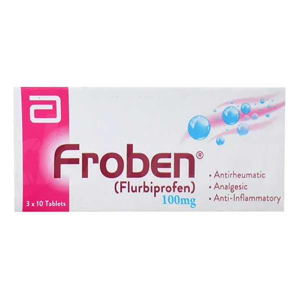 Froben Tablets 100mg (1 Box = 3 Strips) (1 Strip = 10 Tablets)
