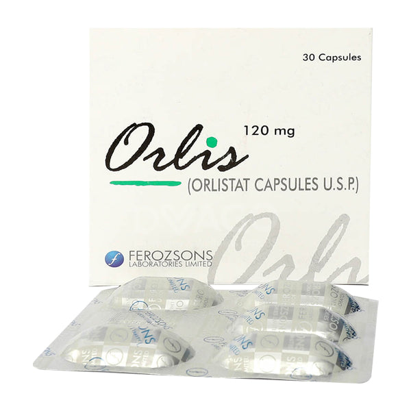 Orlis Capsules 120mg (1 Box = 3 Strips) (1 Strip = 10 Capsules)