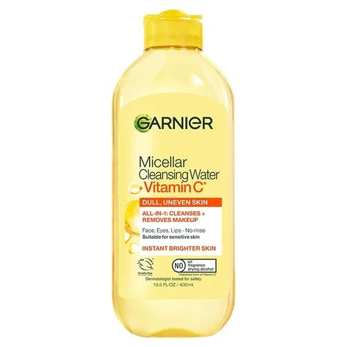 Garnier Skin Active Micellar Vitamin C Cleansing Water Dull Uneven Skin 400Ml