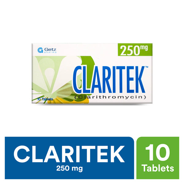 Claritek Tablets 250mg (1 Box = 1 Strip)(1 Strip = 10 Tablets)