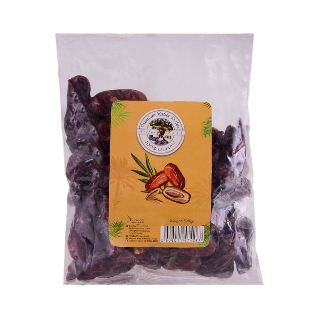 AUK PREMIUM RABBAI DATES 500GM Default Title - MamasJan Grocery