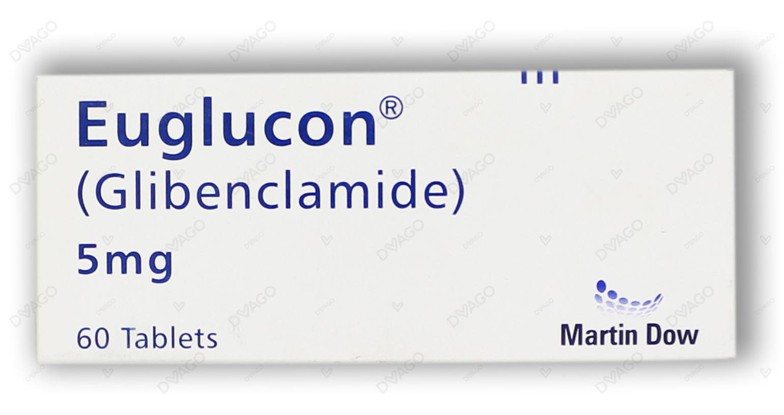 Euglucon Tablets 5mg (1 Strip = 10 Tablets)