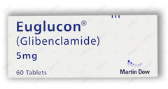 Euglucon Tablets 5mg (1 Strip = 10 Tablets)
