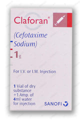 Claforan Iv/Im Injection 1g (1 Box = 1 Injection)
