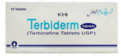 Terbiderm Tablets 125mg (1 Box = 1 Strip)(1 Strip = 10 Tablets)