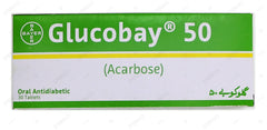 Glucobay Tablets 50mg (1 Strip = 10 Tablets)