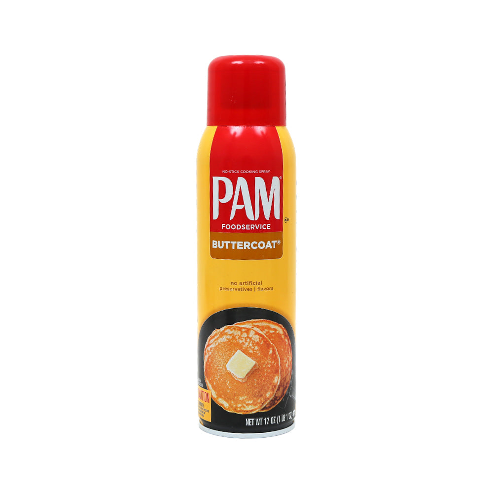 PAM COOKING SPRAY BUTTER COAT NON STICK 481 GM Default Title - MamasJan Grocery Food