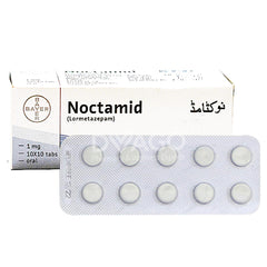 Noctamid Tablets 1mg (1 Strip = 10 Tablets)