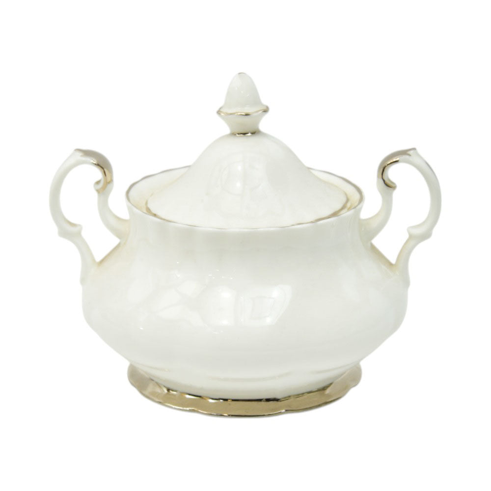 SUGAR POT ROYAL ALBERT CHANTILLY LARGE Default Title - MamasJan Crockery