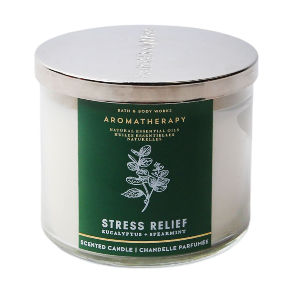 BBW AROMATHERAPY EUCLYPTUS+SPEARMINT SCENTED CANDLE 411G Default Title - MamasJan Makeup