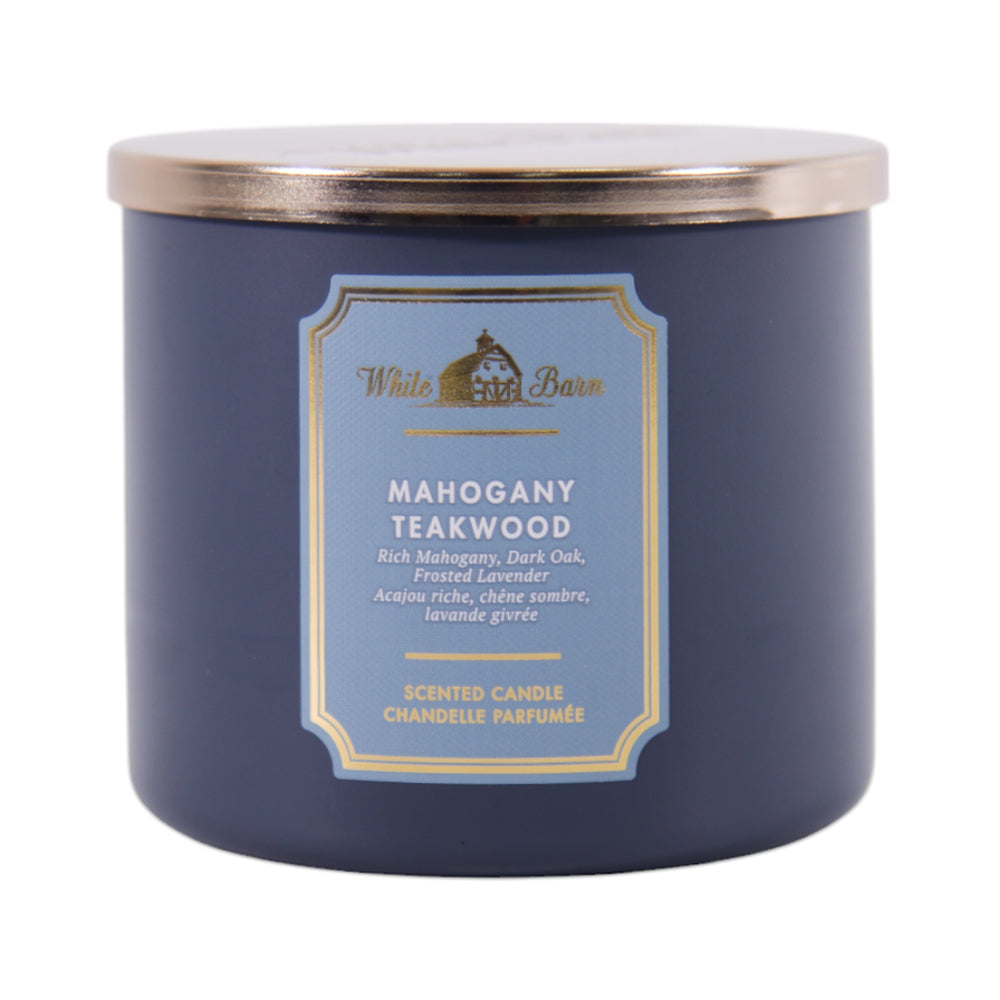 BBW BODY CANDL 3 WICK MAHOGANY TAKEWOOD 411 GM Default Title - MamasJan Makeup
