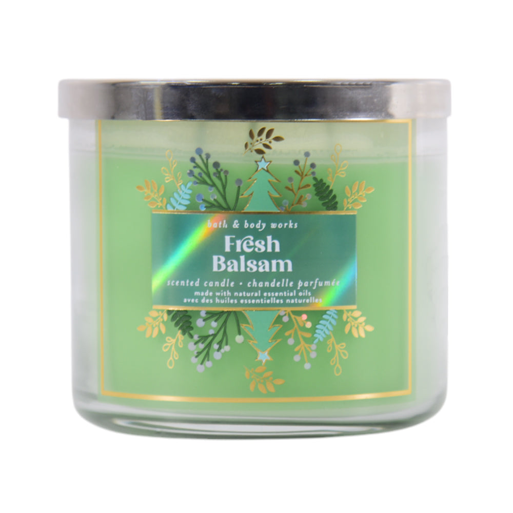 BBW FRESH BALSAM 3-WIK CANDLE Default Title - MamasJan Makeup