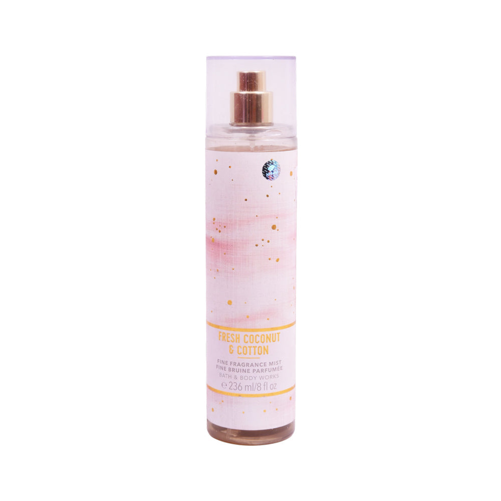 BATH & BODY WORKS MIST FRESH COTTON & COTTON 236 ML Default Title - MamasJan Makeup