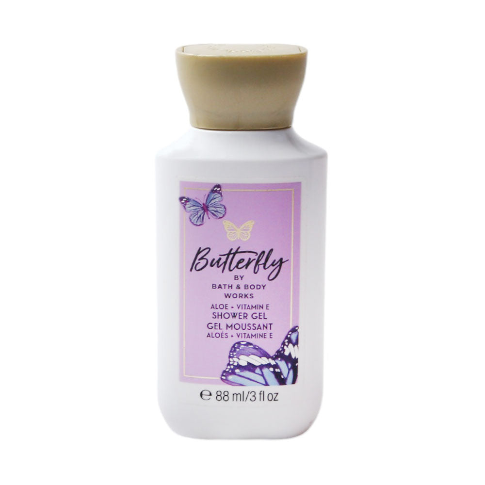 BBW BUTTERFLY ALOE & WITAMIN E SHOWER GEL 88ML Default Title - MamasJan Makeup