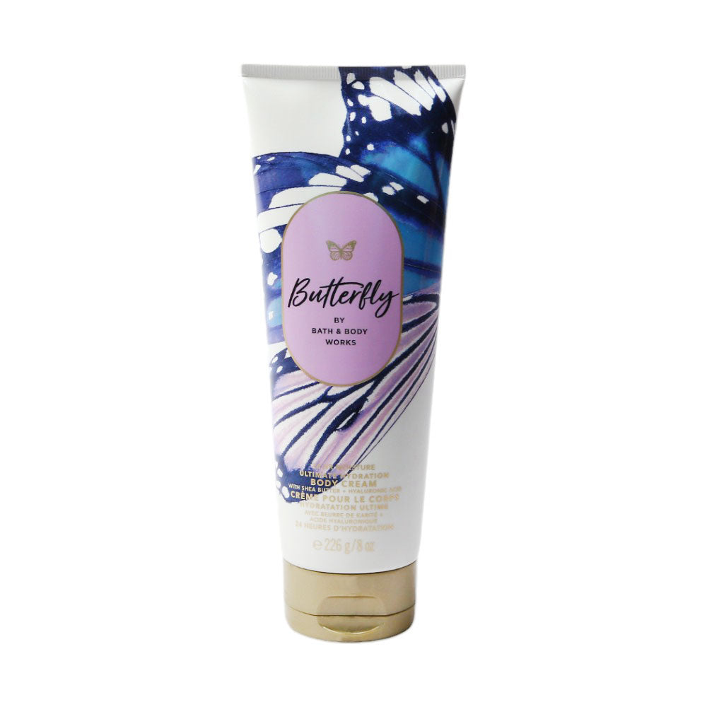 BBW BUTTERFLY 24 HOURS MOISTURE BODY CREAM 226G Default Title - MamasJan Makeup