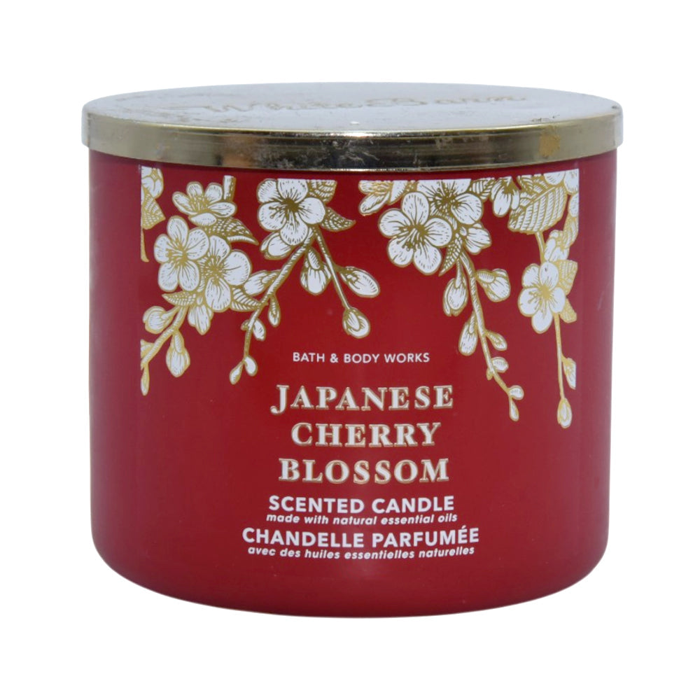 BATH & BODY WORKS JAPENES CHERRY BLOSSOM SCENTED CANDLE 411 Default Title - MamasJan Makeup