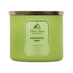 BBW CANDLE 3 WICK WHITE BARN EUCALYPTUS MINT 411 G Default Title - MamasJan Makeup