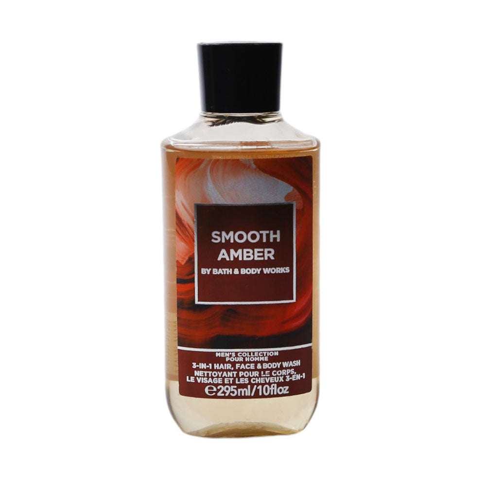 BBW SMOOTH AMBER MENS 3IN1 SHOWER GEL 295ML Default Title - MamasJan Makeup