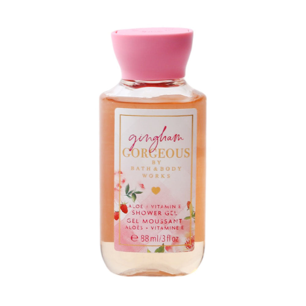 BBW GINGHAM GORDEOUS ALOE & VITAMIN E SHOWER GEL 88ML Default Title - MamasJan Makeup