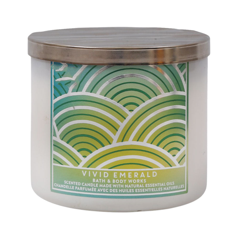 BBW CANDLE 3 WICK VIVID EMERALD Default Title - MamasJan Makeup