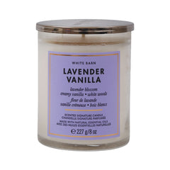 BBW SCENTED CANDLE WHITE BARN LAVENDER VANILLA WITH NATURAL Default Title - MamasJan Makeup