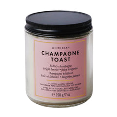 BBW SINGLE WICK CANDLE CHAMPAGNE TOAST 198G Default Title - MamasJan Makeup