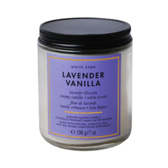 BBW SINGLE WICK CANDLE LEVENDER VANILLA 198G Default Title - MamasJan Makeup