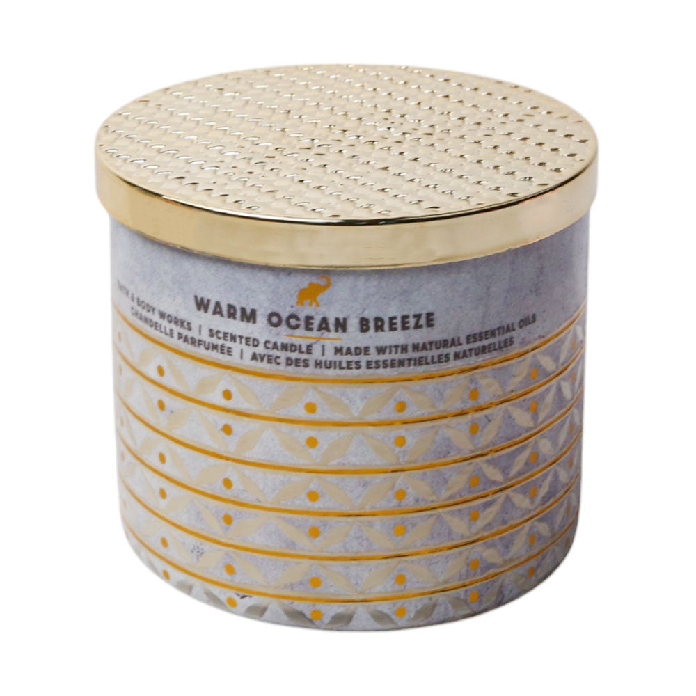 BBW CANDLE 3 WICK WARM OCEAN BREEZE 411 G Default Title - MamasJan Makeup
