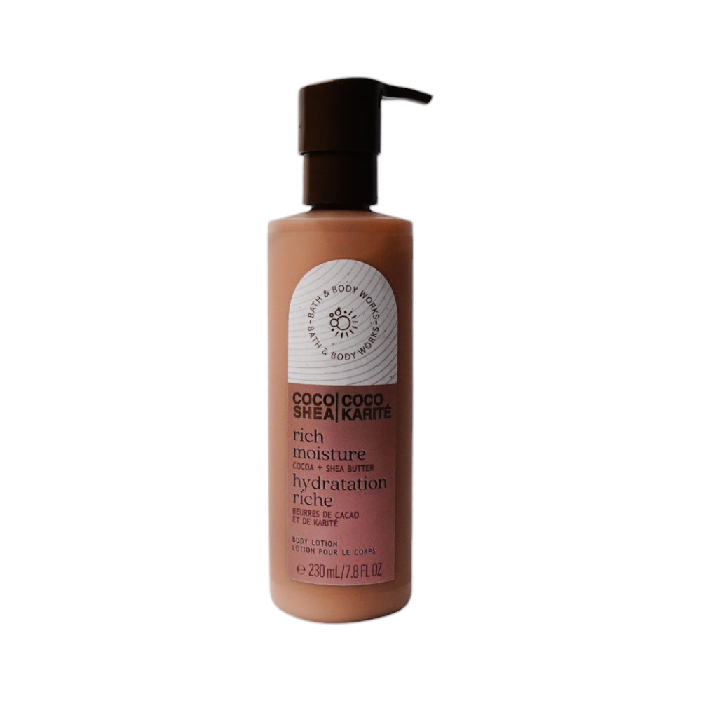 BBW RICH MOISTURE HYDRATION COCOA+SHEA BUTTER 230 ML Default Title - MamasJan Makeup