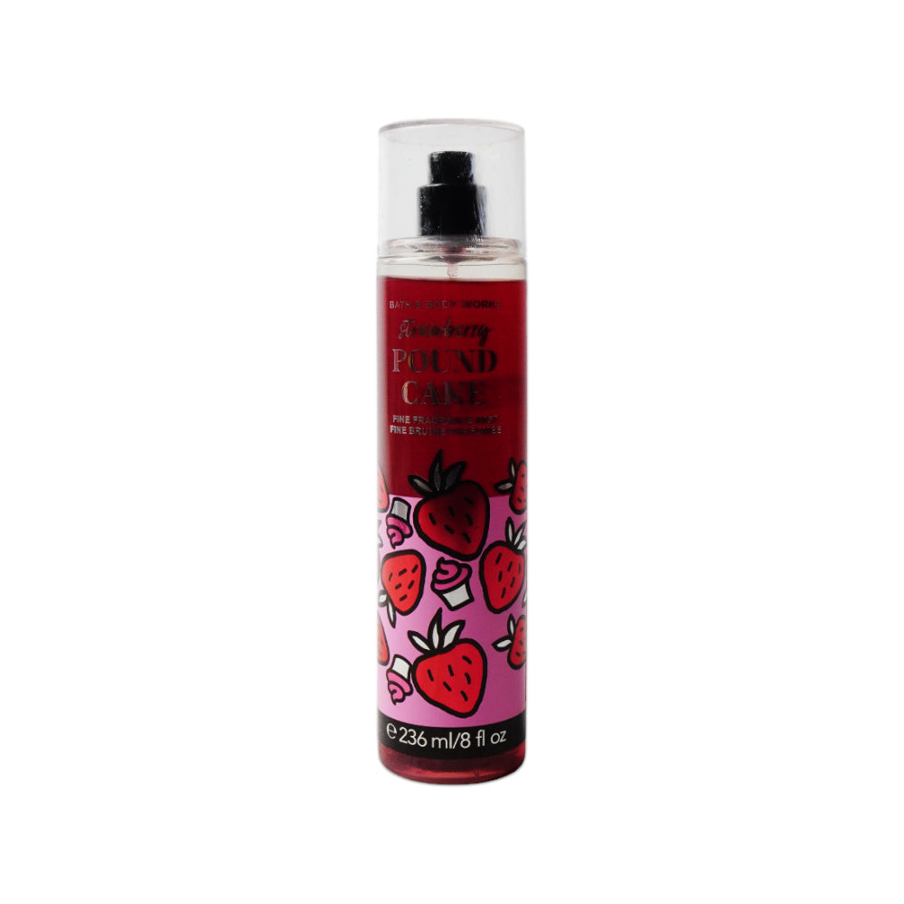 BATH &BODY WORKS MIST STRABERRY POUND CAKE 236ML Default Title - MamasJan Makeup