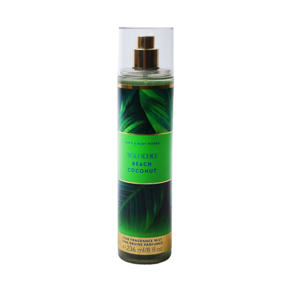 BBW MIST WAIKIKI BEACH COCONUT 236ML Default Title - MamasJan Makeup