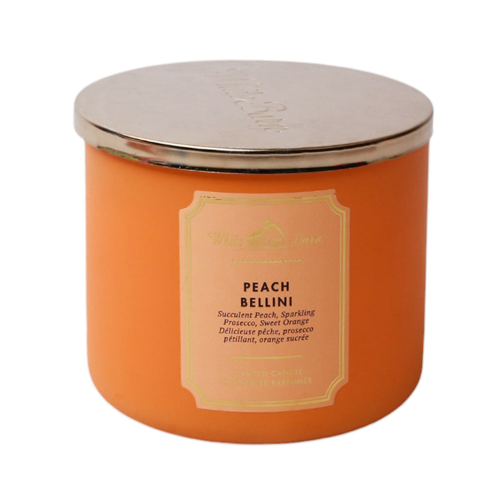 BBW BODY CANDLE 3 WICK PEACH BELLINI 411 GM Default Title - MamasJan Makeup
