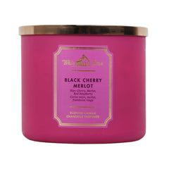 BBW CANDLE 3 WICK BLACK CHERRY 83 MERLOT 411G Default Title - MamasJan Makeup