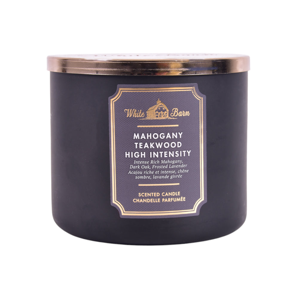 BBW BODY CANDLE 3 WICK MAHOGANY TALEWOOD HIGH INTENSITY 411 Default Title - MamasJan Makeup