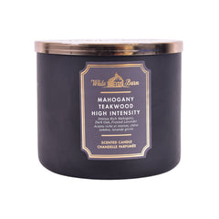 BBW BODY CANDLE 3 WICK MAHOGANY TALEWOOD HIGH INTENSITY 411 Default Title - MamasJan Makeup