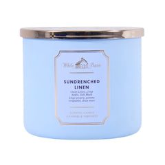 BBW CANDLE 3 WICK SUMDRENCHED LINEN 411G Default Title - MamasJan Makeup