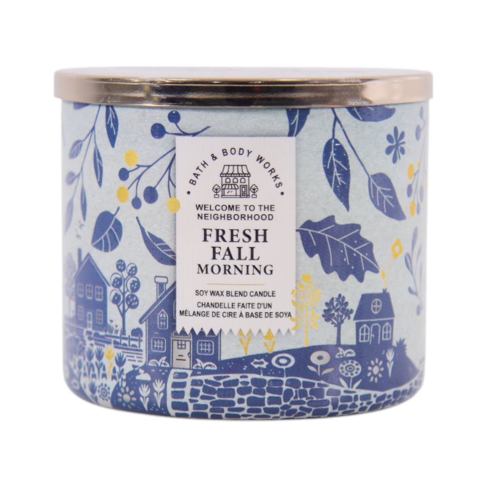 BBW BODY CANDLE 3 WICK FRESH PALL MORNING 411 GM Default Title - MamasJan Makeup