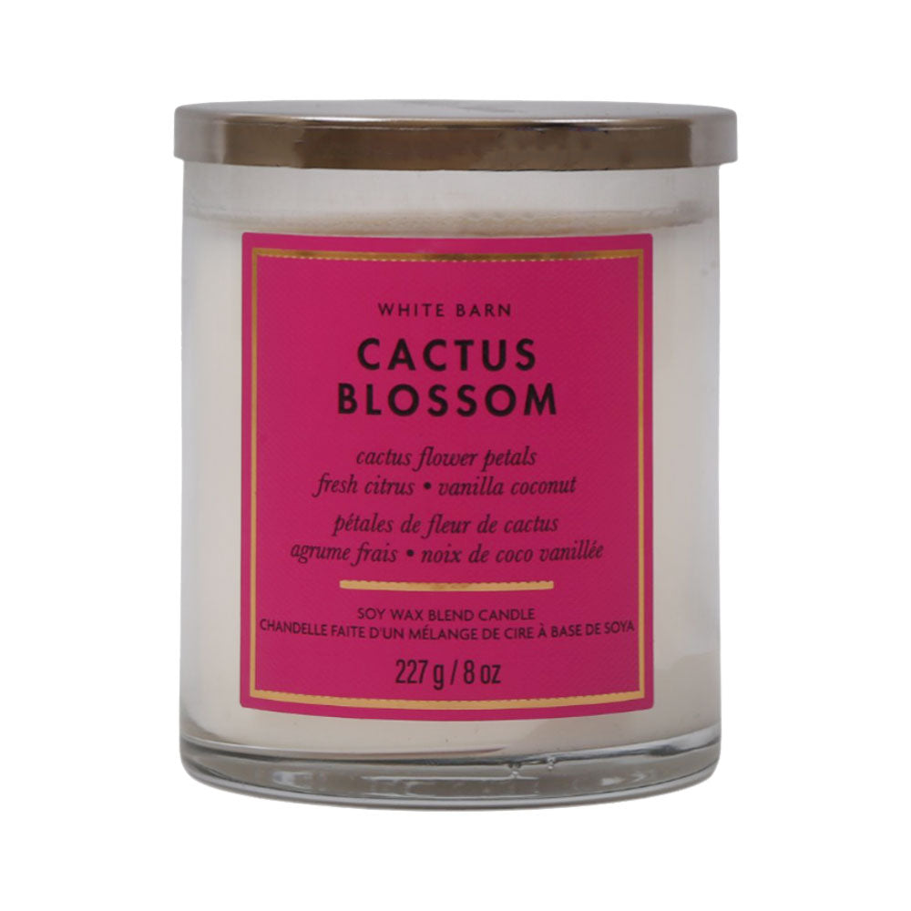 BBW SCENTED CANDLE CACTUS BLOSSOM SOY WAX BLEND CANDLE 227G Default Title - MamasJan Makeup