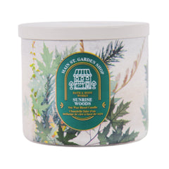 BBW BODY CANDLE 3 WICK SUNRISE WOODS 411 GM Default Title - MamasJan Makeup
