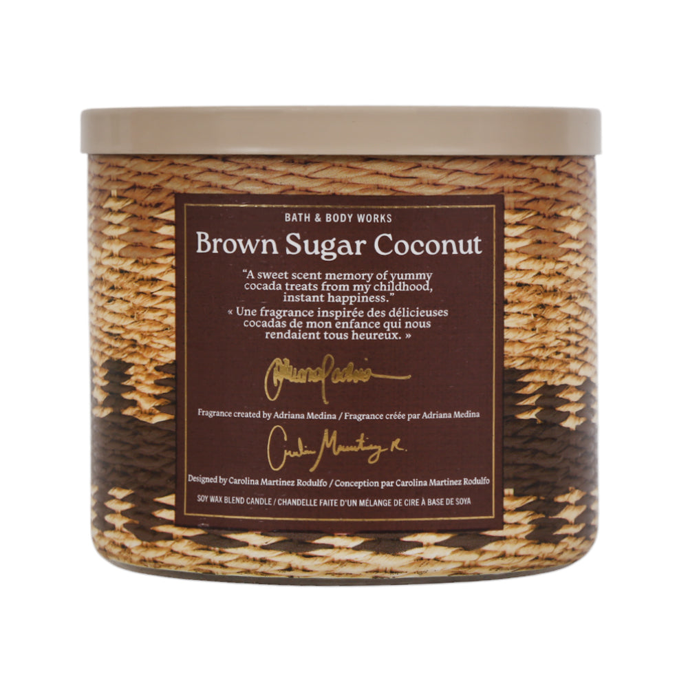 BBW CANDLE 3 WICK BROWN SUGAR COCONUT 411 G Default Title - MamasJan Makeup