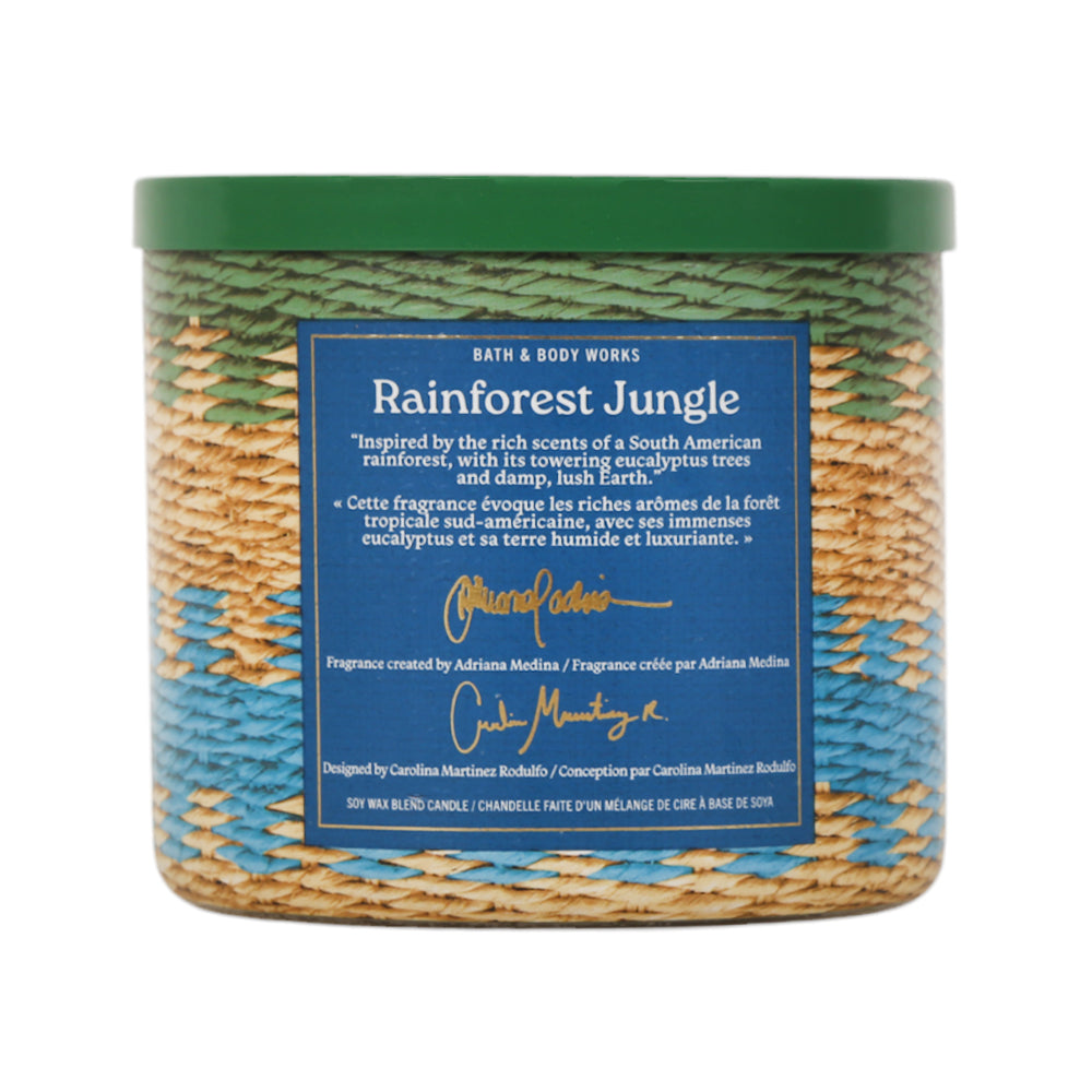 BATH & BODY WORKS CANDLE 3 WICK RAINFOREST JUNGLE 411G Default Title - MamasJan Makeup