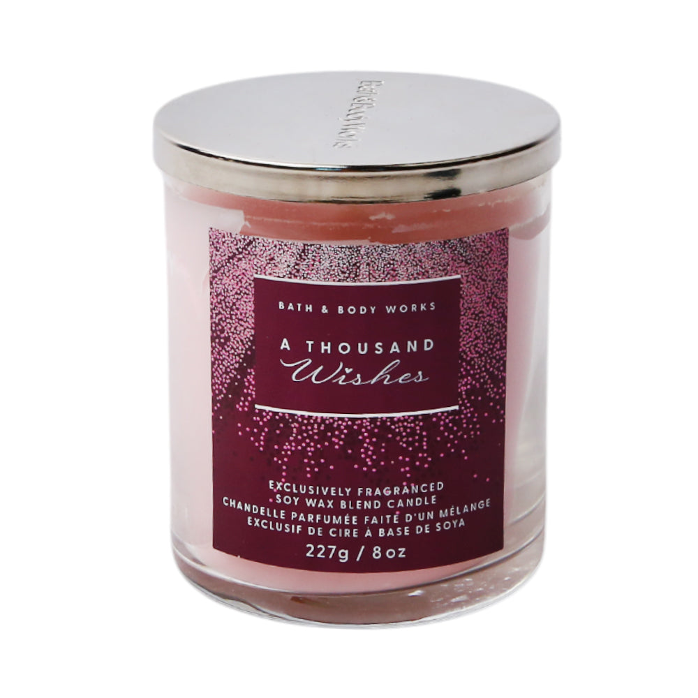 BBW SINGLE WICK CANDLE A THOUSAD WISHES 227G Default Title - MamasJan Makeup