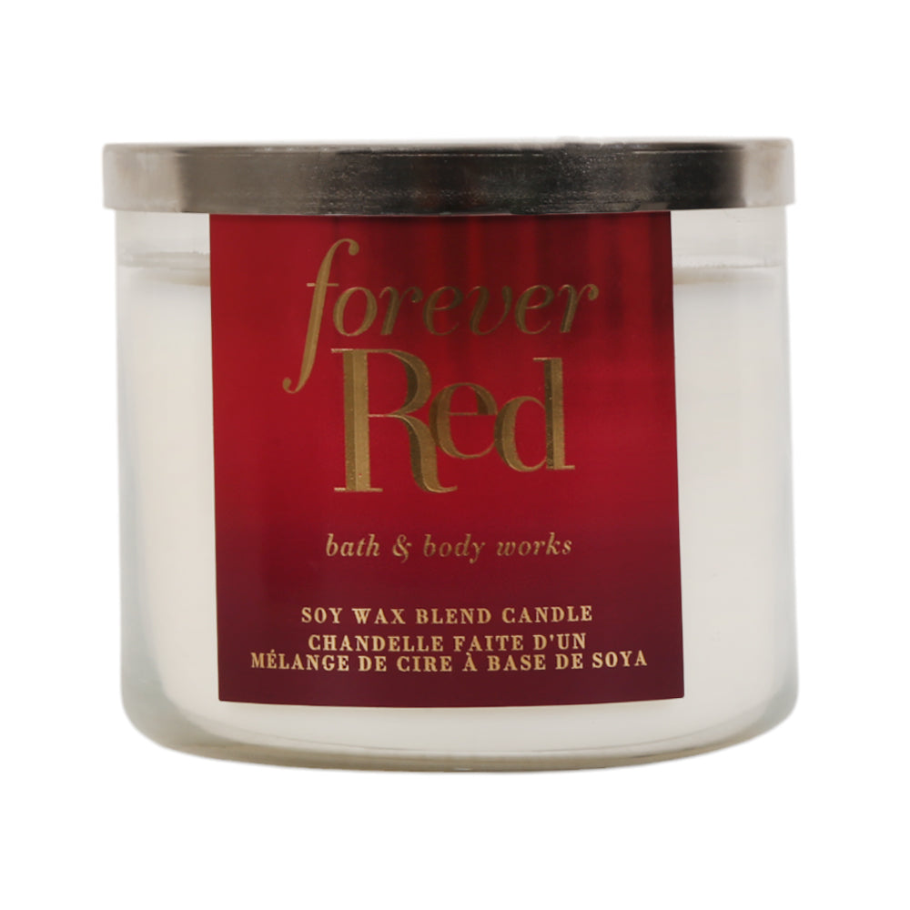BATH & BODY WORKS CANDLE 3 WICK FOREVER RED 411G Default Title - MamasJan Makeup