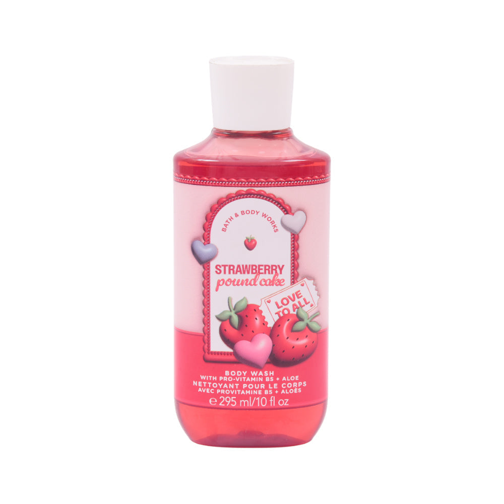 BBW BODY WASH STRAYBERRY POUND CAKE 295 ML Default Title - MamasJan Makeup