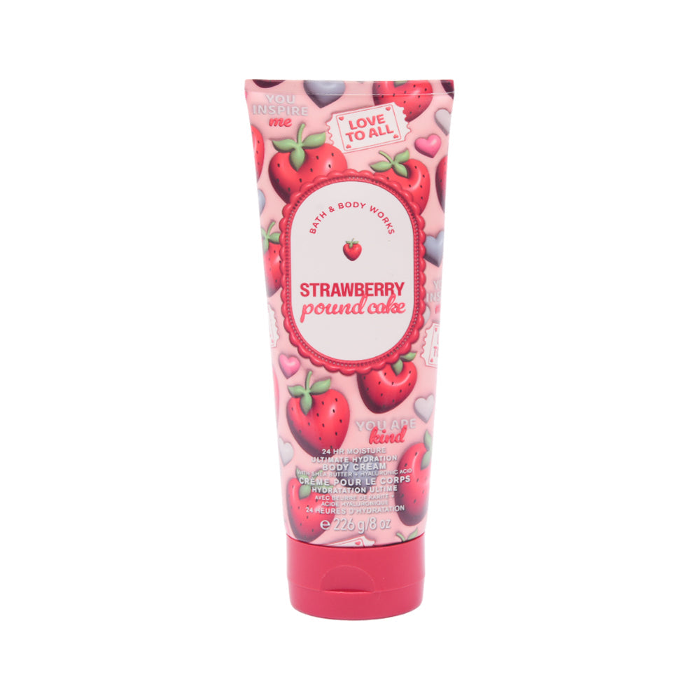BBW BODY CREAM STRAYBERRY POUND CAKE 226 G Default Title - MamasJan Makeup