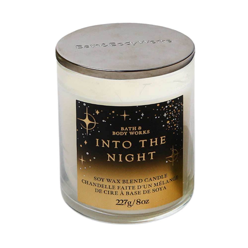 BBW SINGLE WICK CANDLE INTO THE NIGHT 227G Default Title - MamasJan Makeup