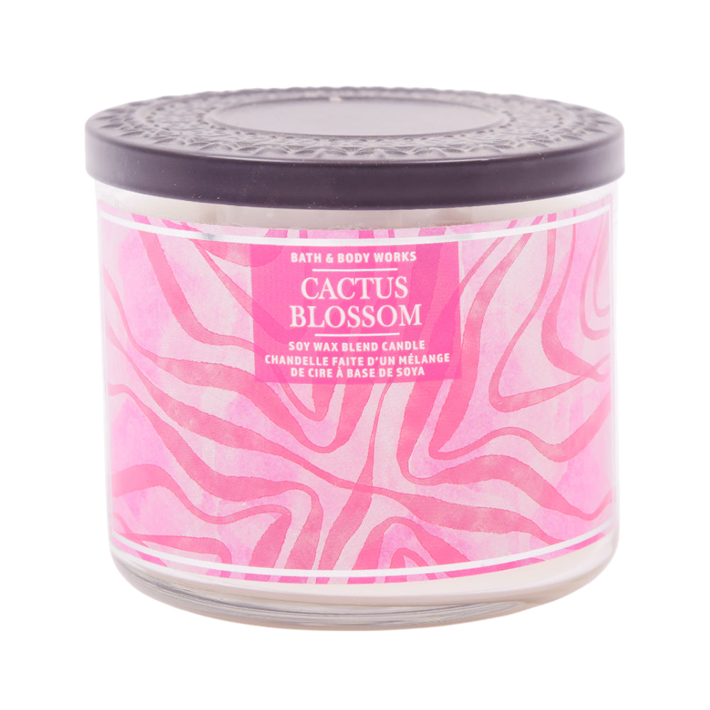 BATH & BODY WORKS CANDLE 3 WICK CACTUS BLOSSOM 411G Default Title - MamasJan Makeup