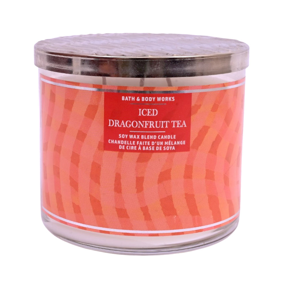 BATH & BODY WORKS CANDLE ICED DRAGONFRUIT TEA CANDLE 411 G Default Title - MamasJan Makeup