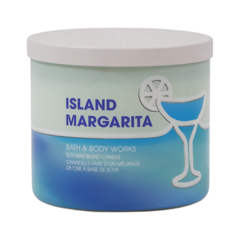 BBW SCENTED CNDLE 3 WICK ISLAND MARGARITA WOY WAX BLED CANDL Default Title - MamasJan Makeup