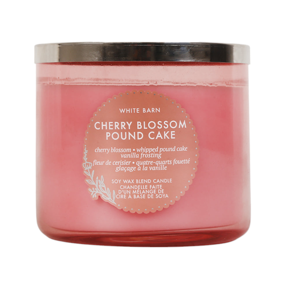 BBW CANDLE 3 WICK CHERRY BLOSSOM POND CAKE 411 G Default Title - MamasJan Makeup